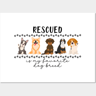 Dog lovers rescue design Posters and Art